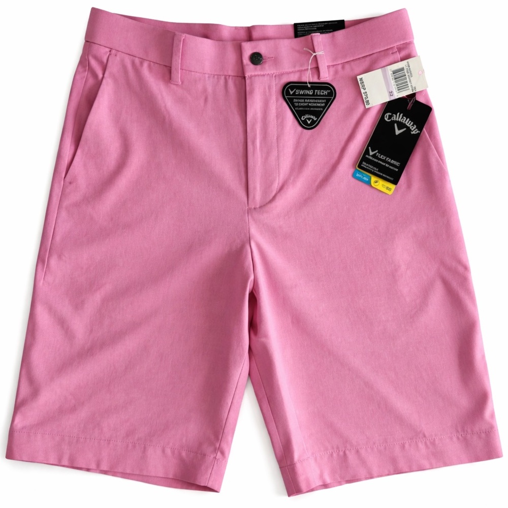 NWT Callaway Men's Pink Golf Shorts